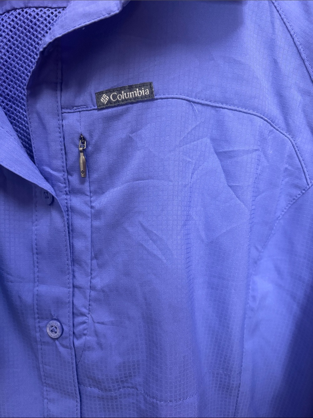 NWT Columbia Women’s Kestrel Trail Light Long Sleeve Button-Down - M - Purple - Picture 3 of 6